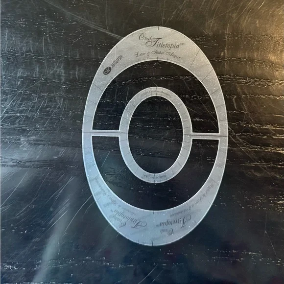 Creative Memories Titletopia Oval & Swirls Letters & Sticker Aligners Scrapbook - Picture 3 of 5